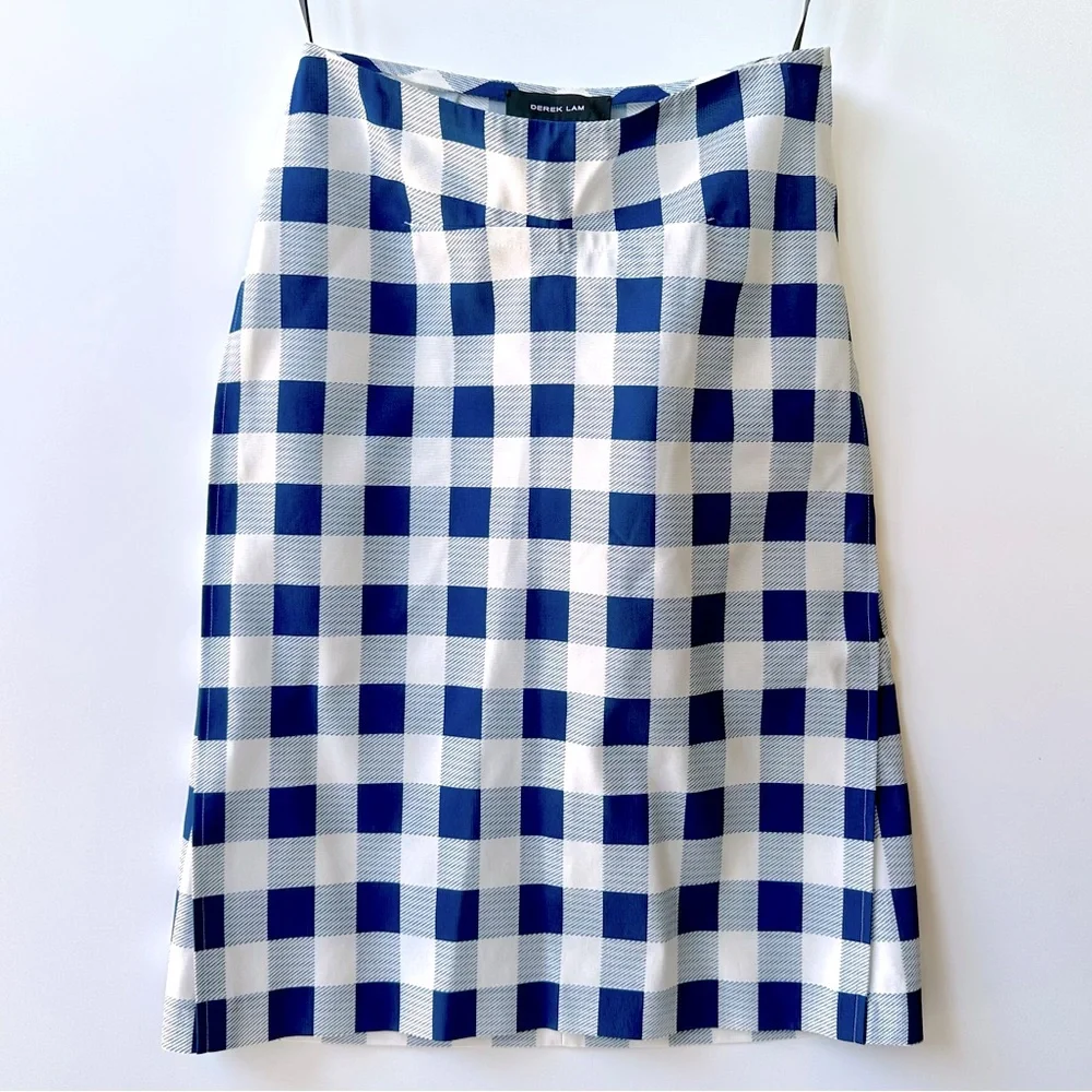 DEREK LAM Gingham Skirt, size 4